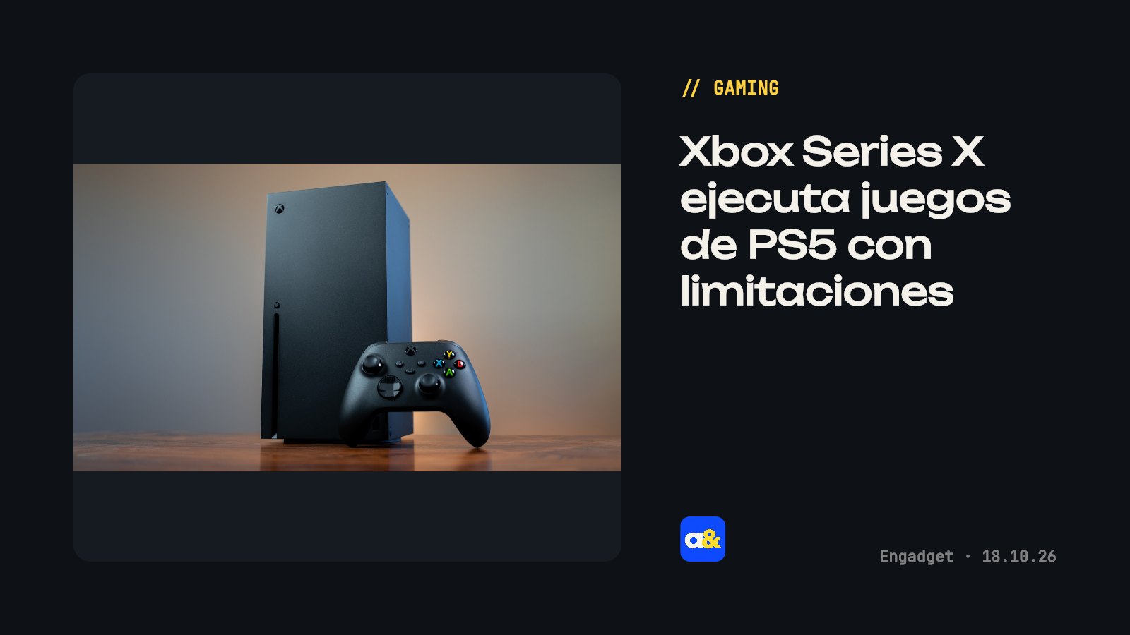 Xbox Series X puede ejecutar juegos de PS5 con limitaciones