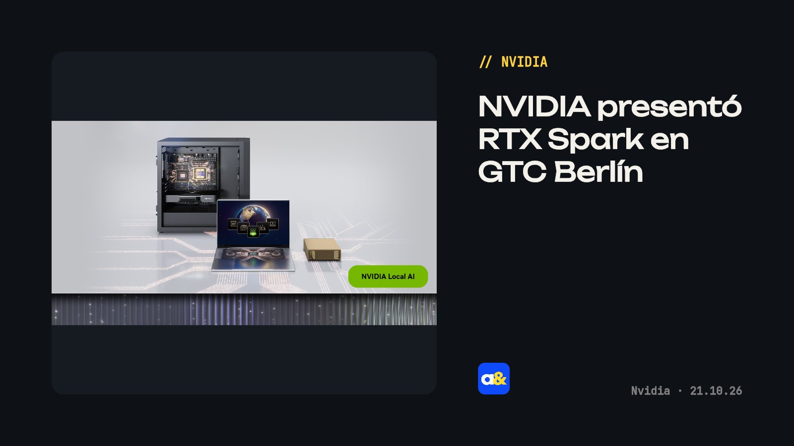 NVIDIA presenta RTX Spark en GTC Berlín