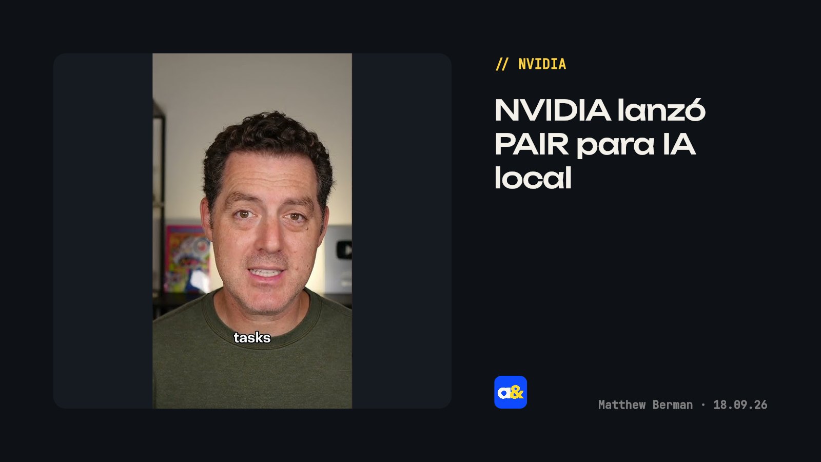 NVIDIA presentó PAIR para conectar computadoras para IA local